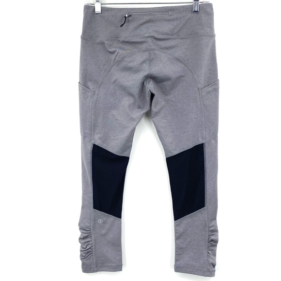 💕SALE💕 Lululemon Rare Gray Pace Rival Crop - Picture 4 of 10